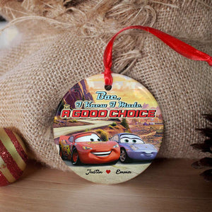 Couple I Made A Good Choice 01tohn291123 Personalized Ceramic Ornament - Ornament - GoDuckee