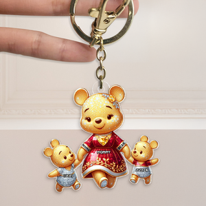 Personalized Gifts For Mom Keychain, Mama Bear 01tgpu120425 - Keychains - GoDuckee