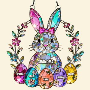 Personalized Easter Gifts For Grandma Suncatcher Ornament 01natn060226 - Ornament - GoDuckee