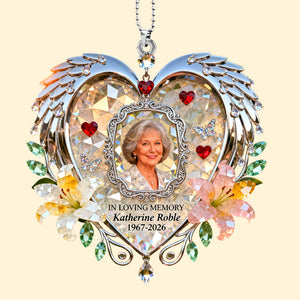 Miss The Angel In Heaven Car Hanging Ornament, Personalized Keepsake To Remember Loved One 04qhqn120126 - Ornament - GoDuckee