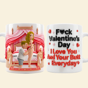 Cheeky Couple Coffee Mug - Personalized Gifts For Couples 01natn131225 - Coffee Mug - GoDuckee