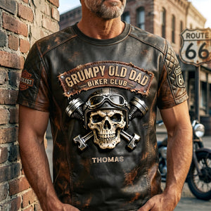 Grumpy Old Dad Motorcycle Personalized Father's Day Gift for Riders 01NALU010626 - AOP Products - GoDuckee