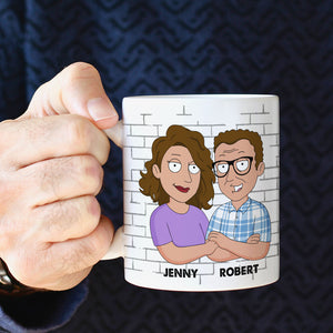 Cartoon Dad And Annoying Kid, Personalized Coffee Mug DR-WHM-01dnpo030523 - Coffee Mug - GoDuckee