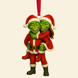 Funny Custom Photo Gifts For Family Christmas Acrylic Ornament 03ohtn200825 - Ornament - GoDuckee