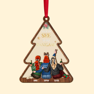 You Are The She To My Nanigans Personalized Layer Wood Ornament - Ornament - GoDuckee
