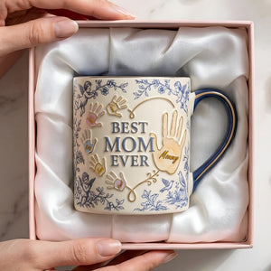 Best Mom Ever - Toile De Jouy Accent Mug - Personalized Gifts For Mothers 02palu080426 - Coffee Mug - GoDuckee