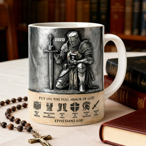 Full Armor Of God Coffee Mug - Personalized Gift For Christian 03TOLU251225 - Coffee Mug - GoDuckee