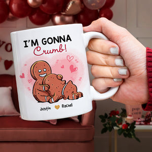 I'm Gonna Crumb, Couple Gift, Personalized Mug, Naughty Gingerbread Couple Mug - Coffee Mug - GoDuckee