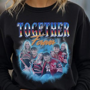 Together Forever, Custom Couple Photo Bootleg Shirt, Gift For Couple, Valentine's Gifts - Shirts - GoDuckee