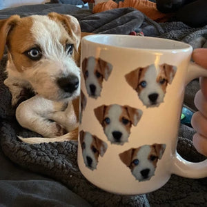 Custom Pet's Face Photo, Personalized Coffee Mug, Gift For Pet Lovers - Coffee Mug - GoDuckee