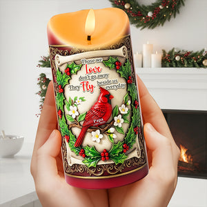 Fly Beside Us Cardinal LED Candle - Personalized Christmas Gifts For Loved Ones 01TOLU080925 - Led Candle - GoDuckee