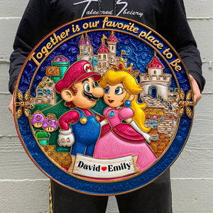 Game Fans Wood Sign - Personalized Gifts For Couple 04tgqn160625 - Wood Sign - GoDuckee