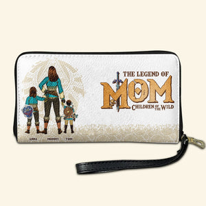 Personalized Gifts For Mom Twill Faux Leather Wallet The Legend Of Mom 03HUDT280325HG - Leather Wallet - GoDuckee