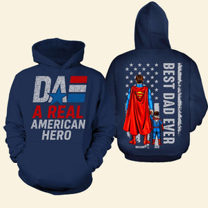 Personalized Gifts For Dad Shirt Dad A Real American Hero - Shirts - GoDuckee