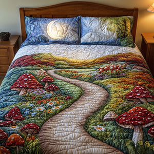 Mushroom Lovers Quilt Bedding Set Special Line 03tgtn220125 - Blanket - GoDuckee