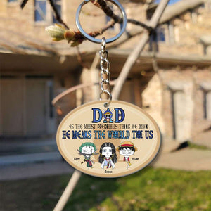 Personalized Gifts For Dad Keychain 03KADT140324HA Father's Day - Keychains - GoDuckee