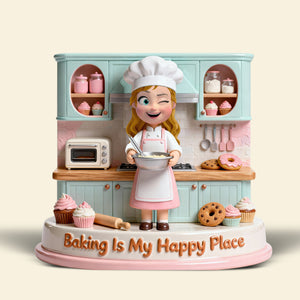 Baking Girl Acrylic Plaque - Personalized Gifts For Baking Lovers 01pgqn090226 - Shaped Plaques - GoDuckee