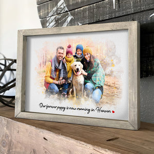 Custom Photo Gifts For Pet Heaven Personalized Canvas Print Pet Heaven Memorials - Canvas Print - GoDuckee