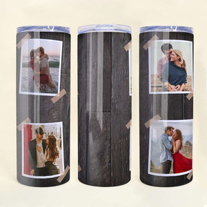 Couple Togetherness Moments, Personalized Tumbler Upload Photo, Valentine Gift, Birthday Gift For Loved One - Tumbler Cup - GoDuckee