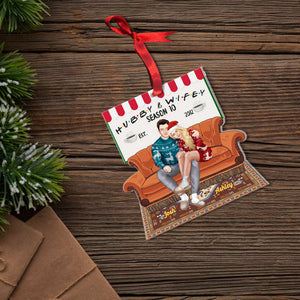 Hubby and wifey Season 10, Personalized Xmas Ornament, Gift For Movie Couples 03hthn011123pa, 231123 - Ornament - GoDuckee