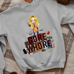 Gift For Halloween, Personalized Shirt, Crime Girl Horror Shirt, Halloween Gift 06QHHN010823HH - Shirts - GoDuckee