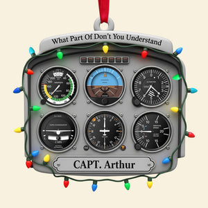 Personalized Gifts For Pilot Christmas Ornament 01hutn120925 Flight Instruments Six Pack - Ornament - GoDuckee