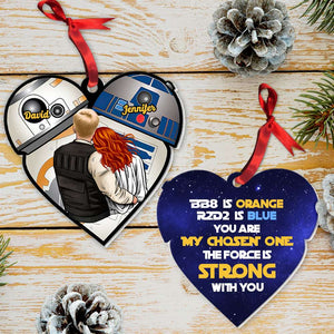 You Are My Chosen One, Couple Gift, Personalized Ornament, Couple Hugging Ornament, Christmas Gift 01HTHN100823HH - Ornament - GoDuckee