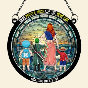 Personalized Gifts For Mom Suncatcher Window Hanging Ornament 06KAPU230424PA Mother's Day - Ornaments - GoDuckee