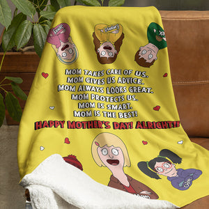 Personalized Gifts For Mom Blanket Happy Mother's Day Alright 05KADT281224HG - Blanket - GoDuckee