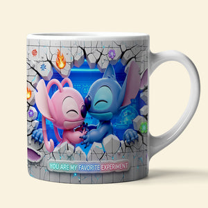 Cartoon Couple Coffee Mug - Personalized Gifts For Couple 04ohdt050625 - Coffee Mug - GoDuckee
