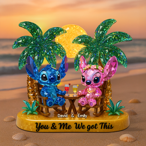 Beach Couple Plaque Acrylic Plaque - Personalized Gifts For Couple 05TOPU040625 - Shaped Plaques - GoDuckee
