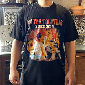 Better Together, Custom Couple Photo Bootleg Shirt, Gift For Couple, Valentine's Gifts, Anniversary Gifts - Shirts - GoDuckee