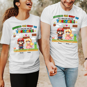 Nothing Can Hurt Us As Long As We're Together, Couple Gift, Personalized Shirt, Gamer Couple Shirt 03KAHN191223 - Shirts - GoDuckee