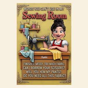 Personalized Funny Gifts For Sewing Lovers Metal Sign 01natn051225 - Metal Signs - GoDuckee