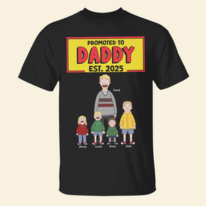Personalized Gifts For Dad Shirt 01totn210125hg Promoted To Daddy - Shirts - GoDuckee