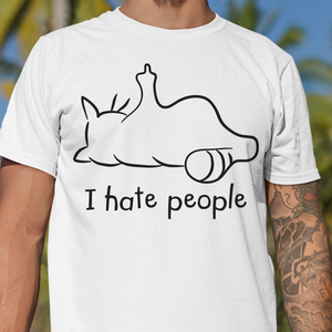 Gifts For Cat Lover Shirt I Hate People 03ACPU010325 - Shirts - GoDuckee