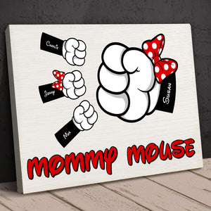 Personalized Gifts For Mom Canvas Print Mommy Mouse 04QHHN250324 - Canvas Print - GoDuckee