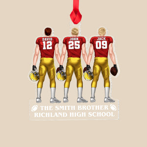 Football Team Personalized Ornament, Gift For Football Lovers - Ornament - GoDuckee