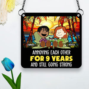 Personalized Gifts For Couple Lover Suncatcher Beach Summer 01XQDT110125PA - Ornament - GoDuckee