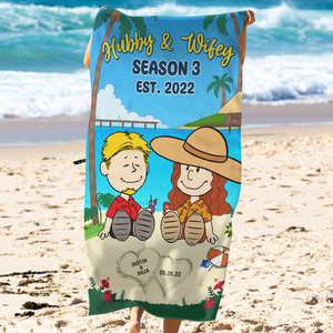 Personalized Gifts For Couple Beach Towel 06topu080125pa - Beach Towel - GoDuckee