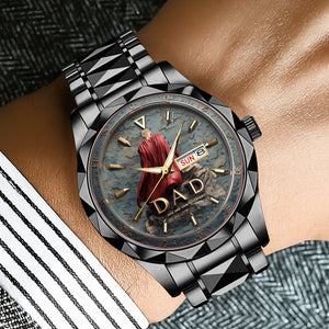 Proud Grandpa Men's Watch Personalized Gifts for Dad 03TGDT290725 - Men's Watch - GoDuckee