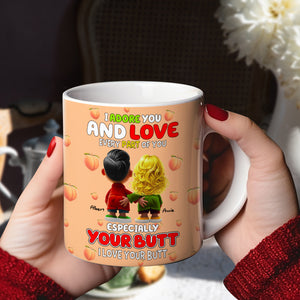 Personalized Gifts For Couples Coffee Mug I Adore And Love Every Part Of You 02OHLU240125 - Coffee Mug - GoDuckee