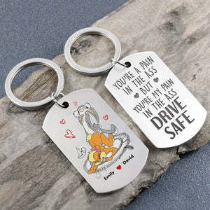Personalized Gifts For Couple Keychain 04OHQN220624 - Keychains - GoDuckee