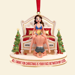 Personalized Funny Gifts For Couple Christmas Ornament 04ohtn151125 - Ornament - GoDuckee