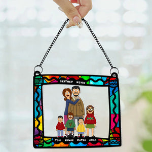 Personalized Gifts For Family Suncatcher Ornament 02ACDT040225HG - Ornament - GoDuckee