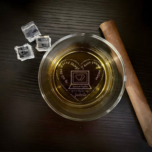 Personalized Gifts For Couple Whiskey Glass 03KADC200624 - Whiskey Glass - GoDuckee