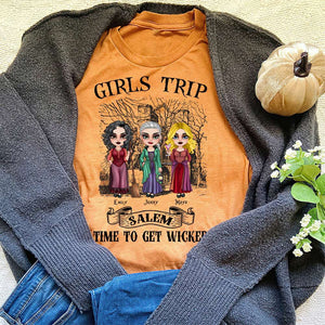 Girls Trip, Gift For Witch Lover, Personalized Shirt, Witch Salem Shirt, Halloween Gift - Shirts - GoDuckee