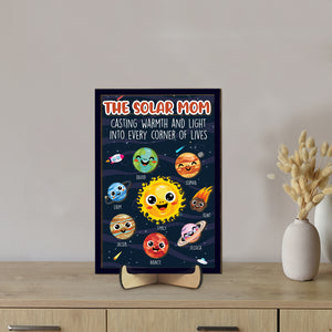 Personalized Gifts For Mom Wood Sign Solar Mom 05topu080324 - Wood Signs - GoDuckee