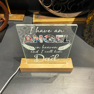 I Have An Angel In Heaven, Custom Photo Heaven 3D LED Light, Heaven Gift - Led Night Light - GoDuckee