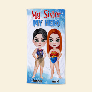 Personalized Sisters Beach Towel 06QHTN200623PA - Beach Towel - GoDuckee